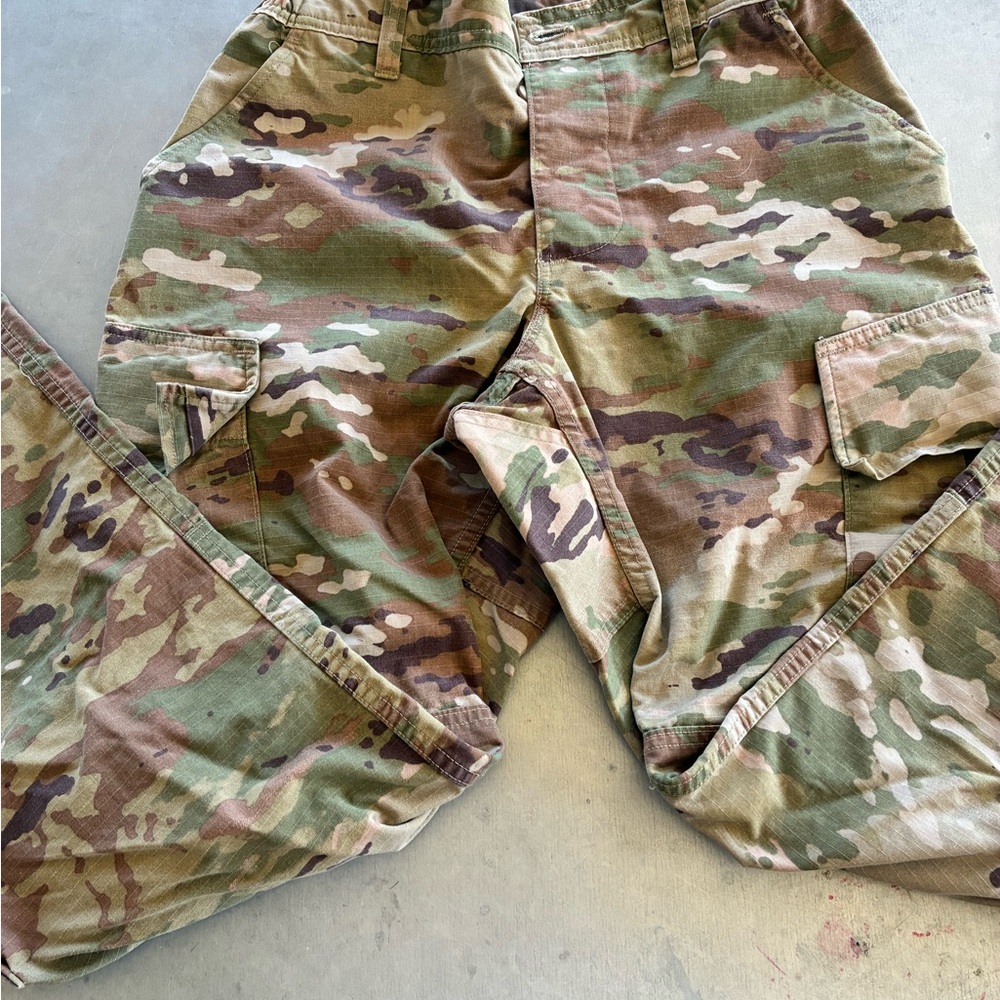 Camouflage Cargo Pants SZ 28 - Picture 2 of 11